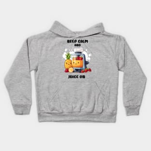 Fruit Juicer Keep Calm And Juice On Funny Health Novelty Kids Hoodie